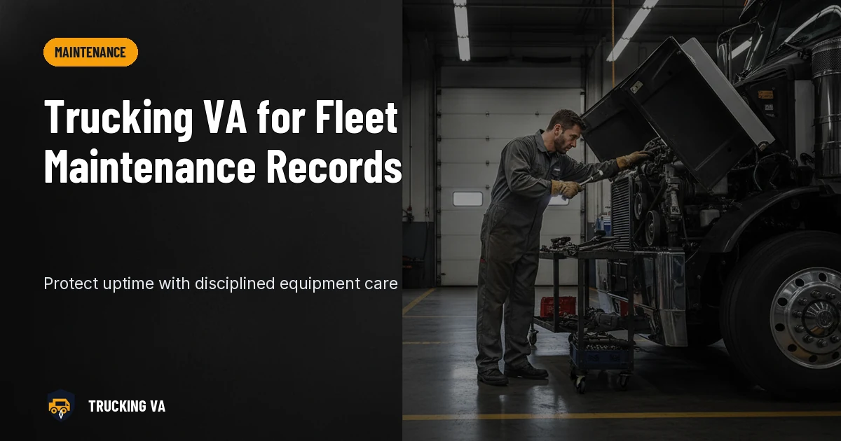 Trucking VA for Fleet Maintenance Records trucking guide thumbnail