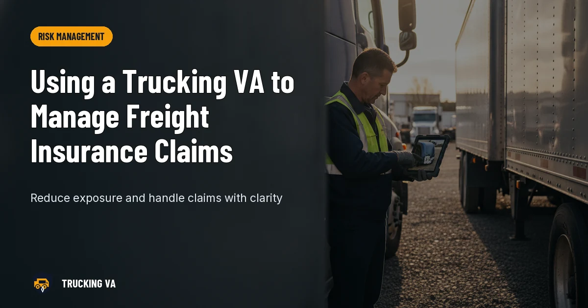 Using a Trucking VA to Manage Freight Insurance Claims trucking guide thumbnail