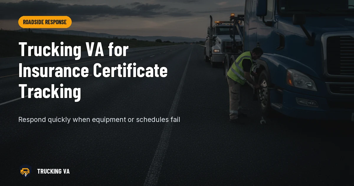 Trucking VA for Insurance Certificate Tracking trucking guide thumbnail