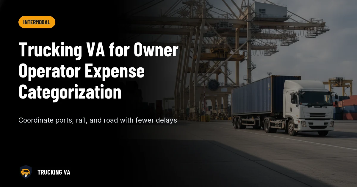 Trucking VA for Owner Operator Expense Categorization trucking guide thumbnail