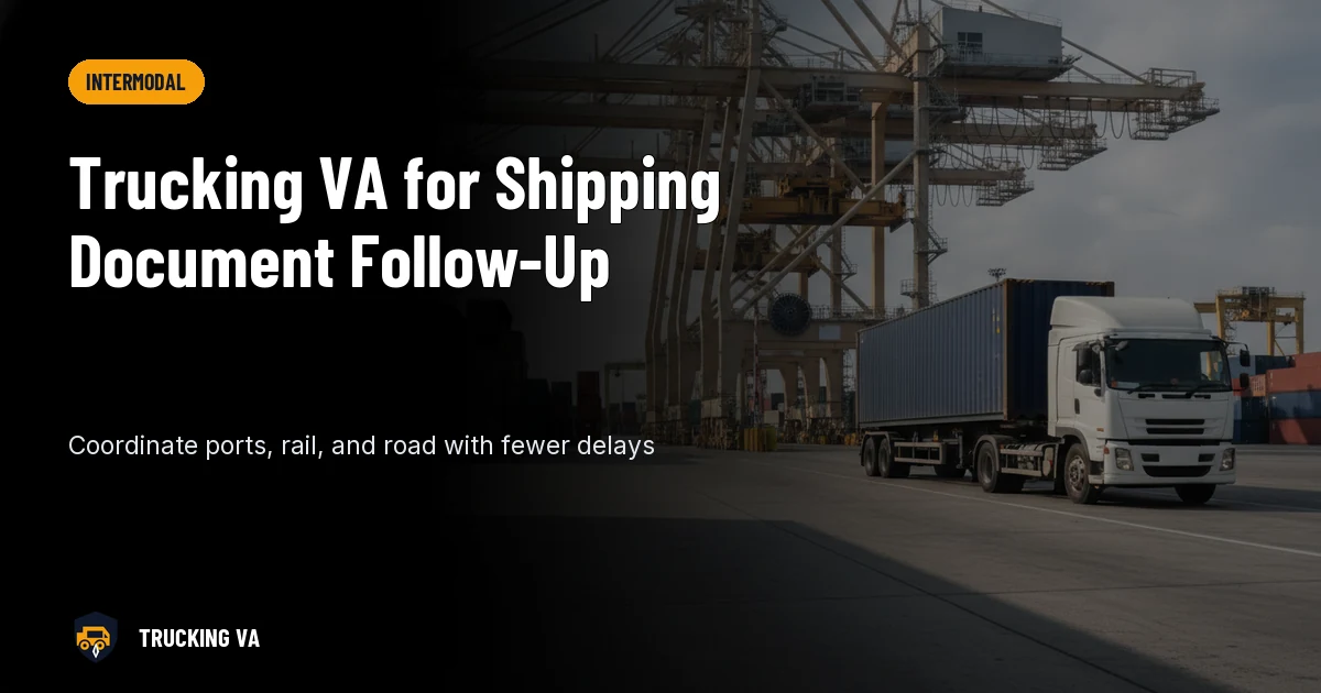 Trucking VA for Shipping Document Follow-Up trucking guide thumbnail