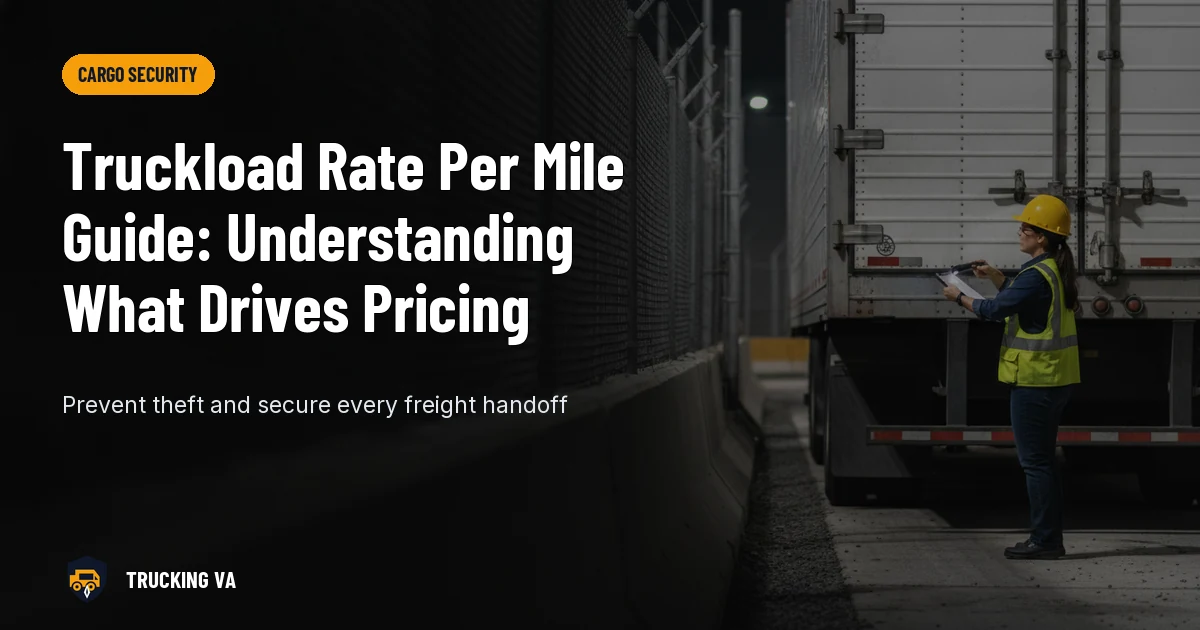Truckload Rate Per Mile Guide: Understanding What Drives Pricing trucking guide thumbnail