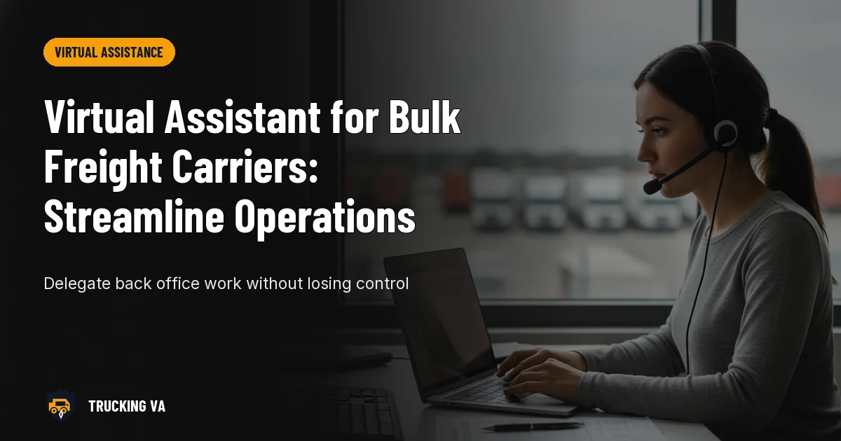 Virtual Assistant for Bulk Freight Carriers: Streamline Operations trucking guide thumbnail